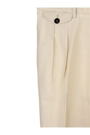 Pantalone in lino avorio BE ABLE | SAMMYLM55AVORIO